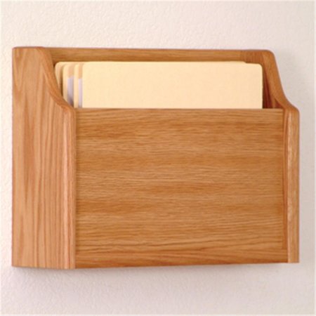 VERTEX Deep Pocket Letter Size File Holder in Light Oak VE962637